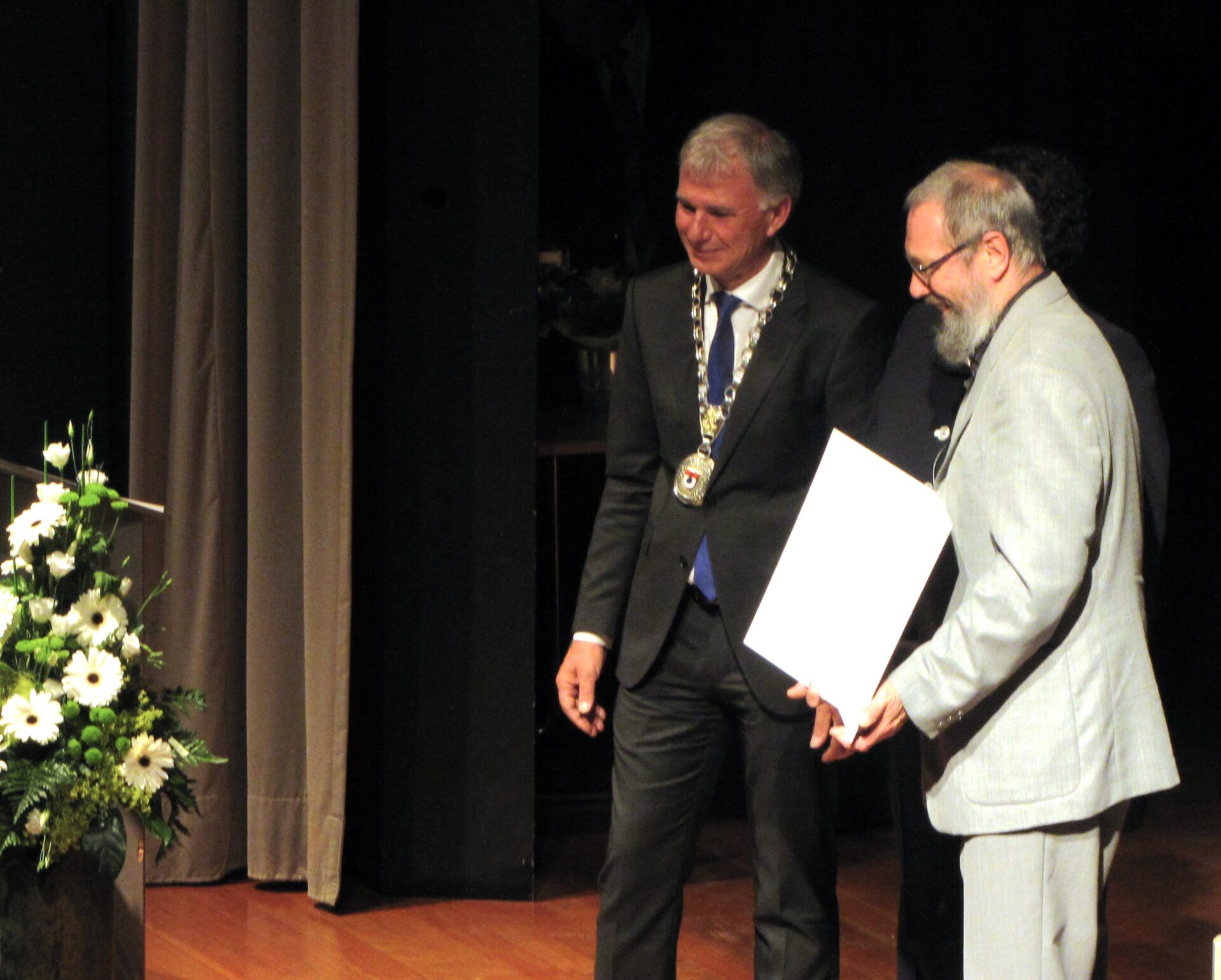 Bernd Rummert bei der Preisverleihung des Kunst- und Kulturpreises 2013